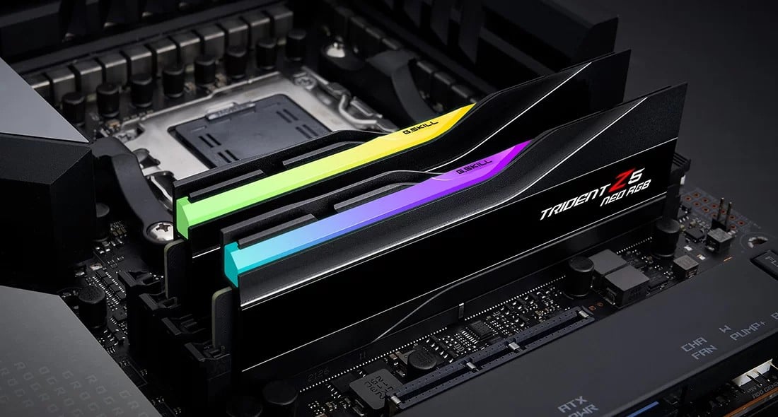 G.Skill Trident Z5 Neo RGB F5-6000J2636H32GX2-TZ5NR module de mémoire 64 Go 2 x 32 Go DDR5 4800 MT/s