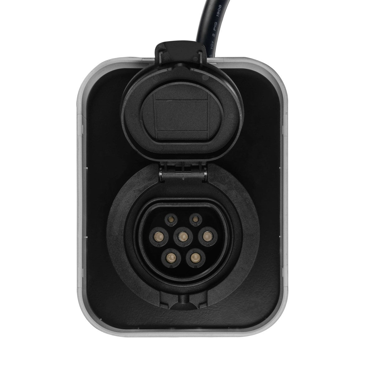 Chargeur Wallbox Green Cell EV Powerbox RFID 22KW avec prise de type 2