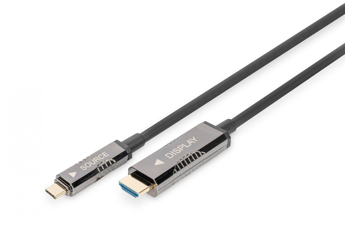 Digitus AK-330150-200-S câble vidéo et adaptateur USB Type-C Noir