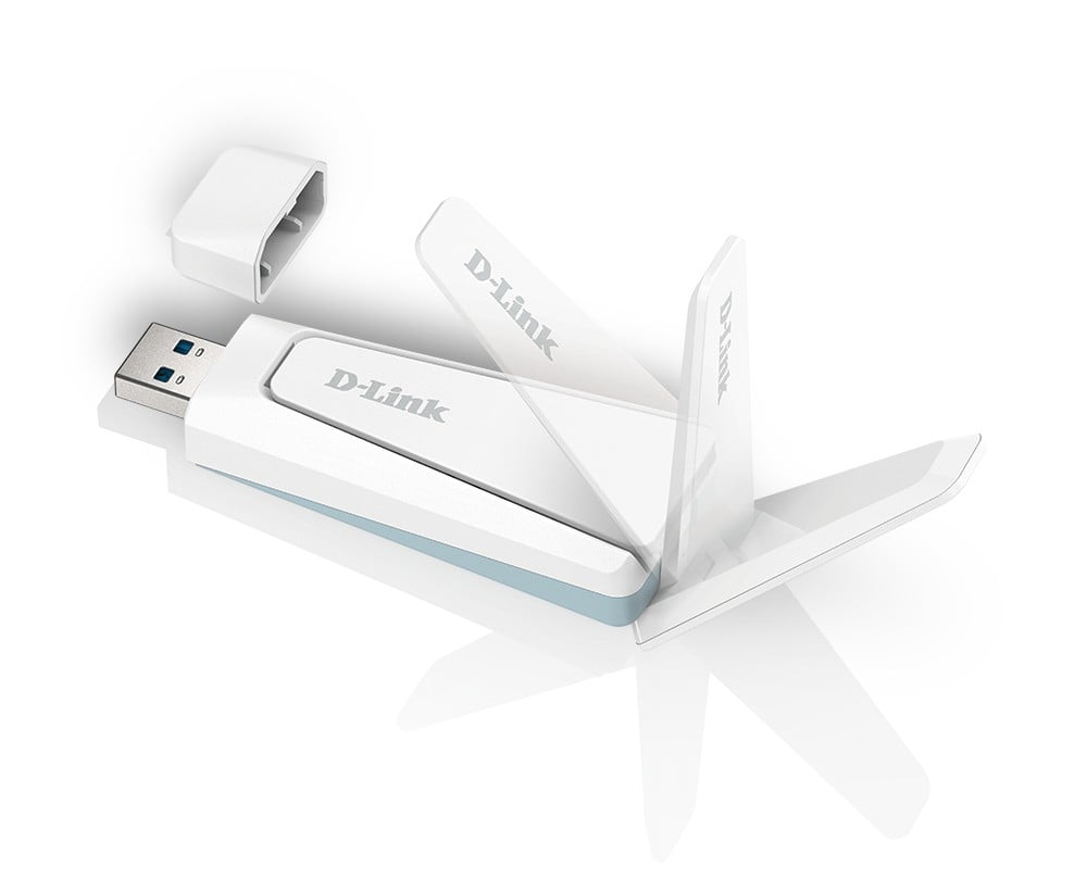D-LINK Wi-Fi 6 AX1800 USB Adapter - WPA3 - Foldable Antenna