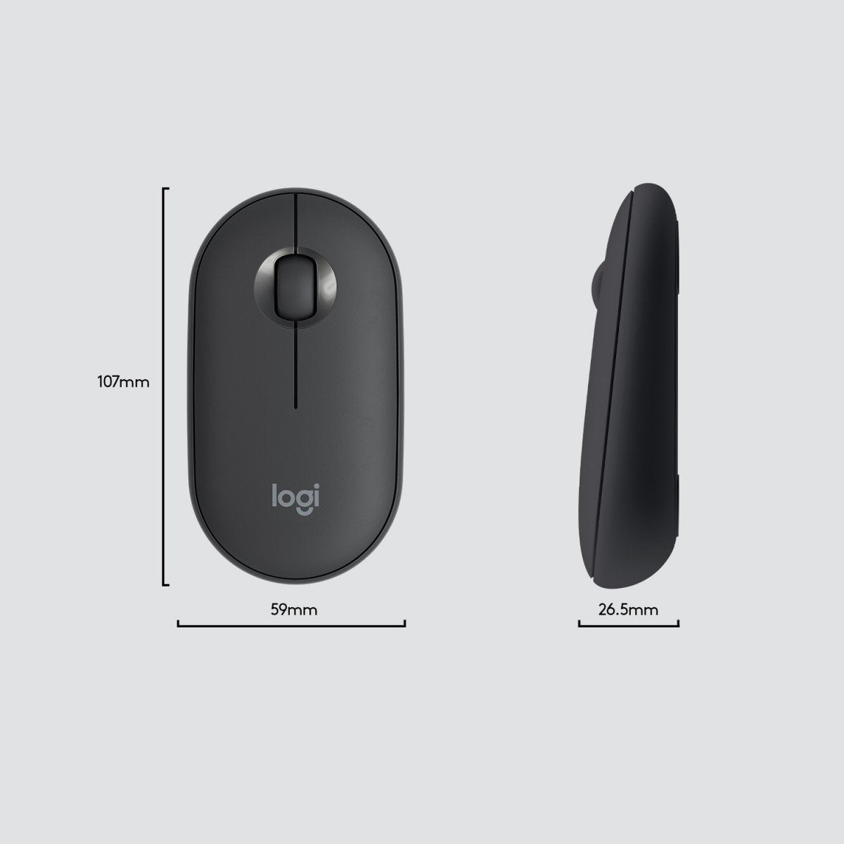 Logitech Slim MK470 clavier Souris incluse Universel RF sans fil QWERTY US International Graphite