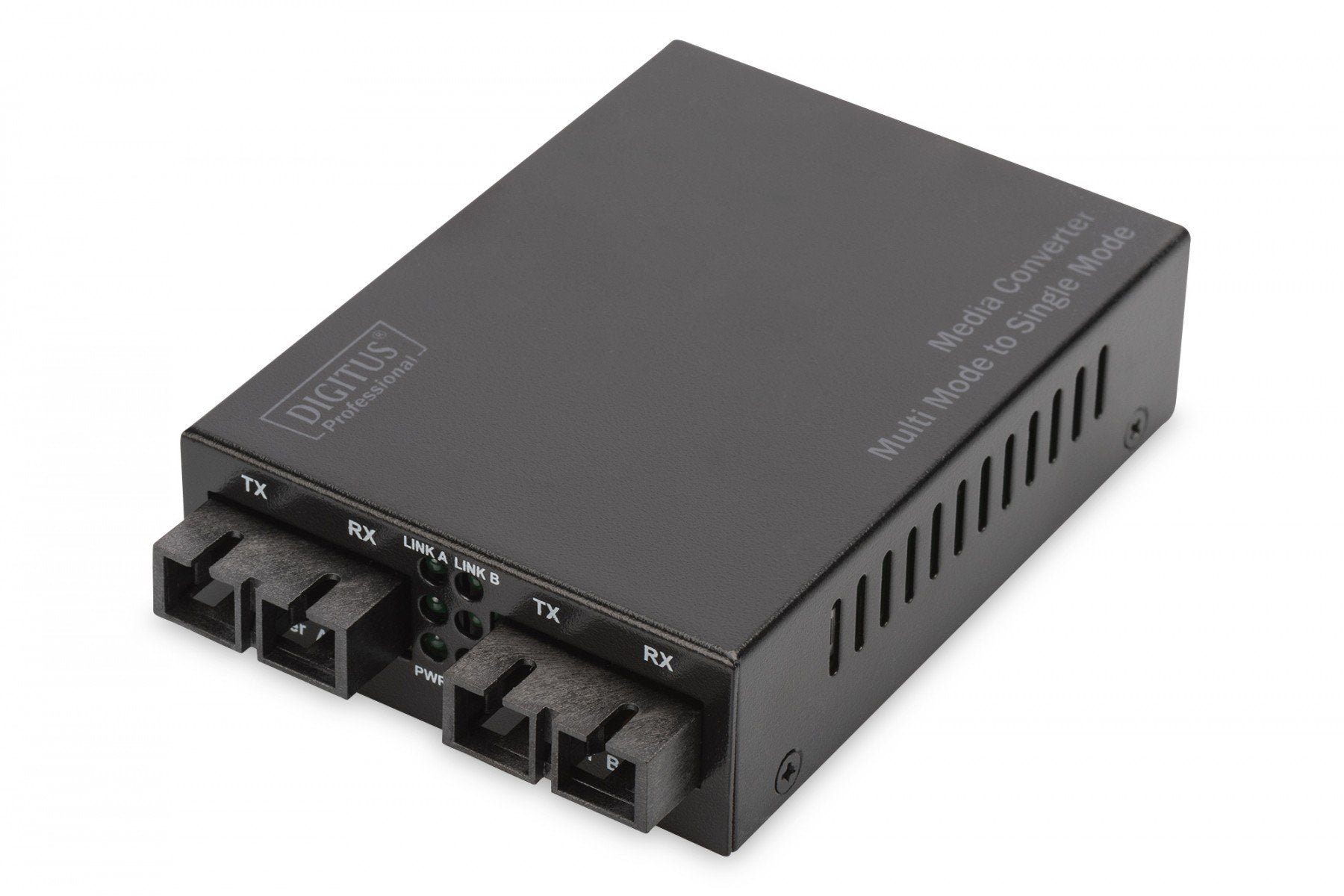 Digitus DN-82024 convertisseur de support réseau 100 Mbit/s 1310 nm Multimode, Monomode Noir