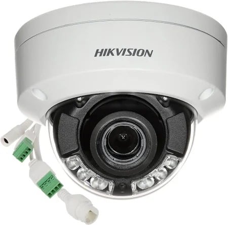 Hikvision DS-2CD2746G2HT-IZS(2.8-12mm)(eF) Caméra réseau dôme varifocale motorisée 4 MP alimentée par Darkfighter