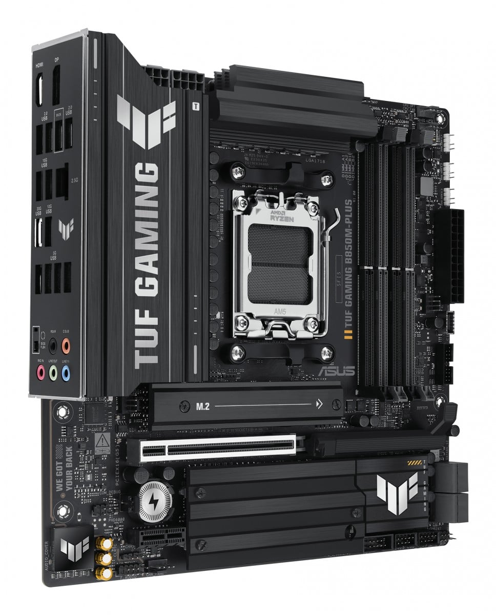 ASUS TUF GAMING B850M-PLUS AM5 DDR5 micro ATX MB 1xHDMI 1xDP 3xM.2 4xSATA