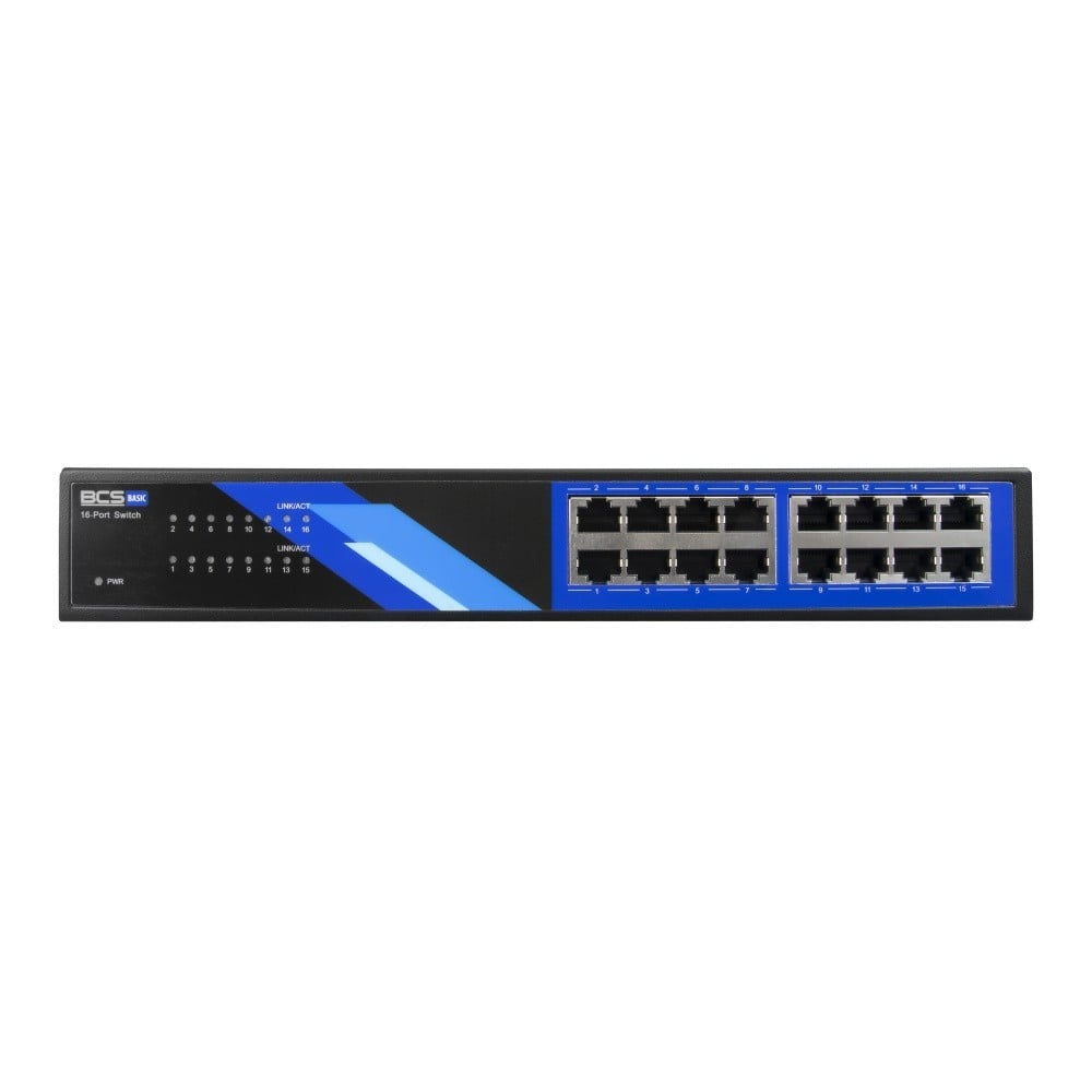 BCS BCS-B-S16G Commutateur Gigabit 16 ports RJ45 1Gbps