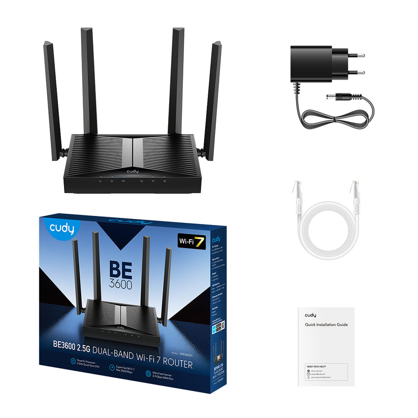 Cudy BE3600 2.5G Wi-Fi 7 Router