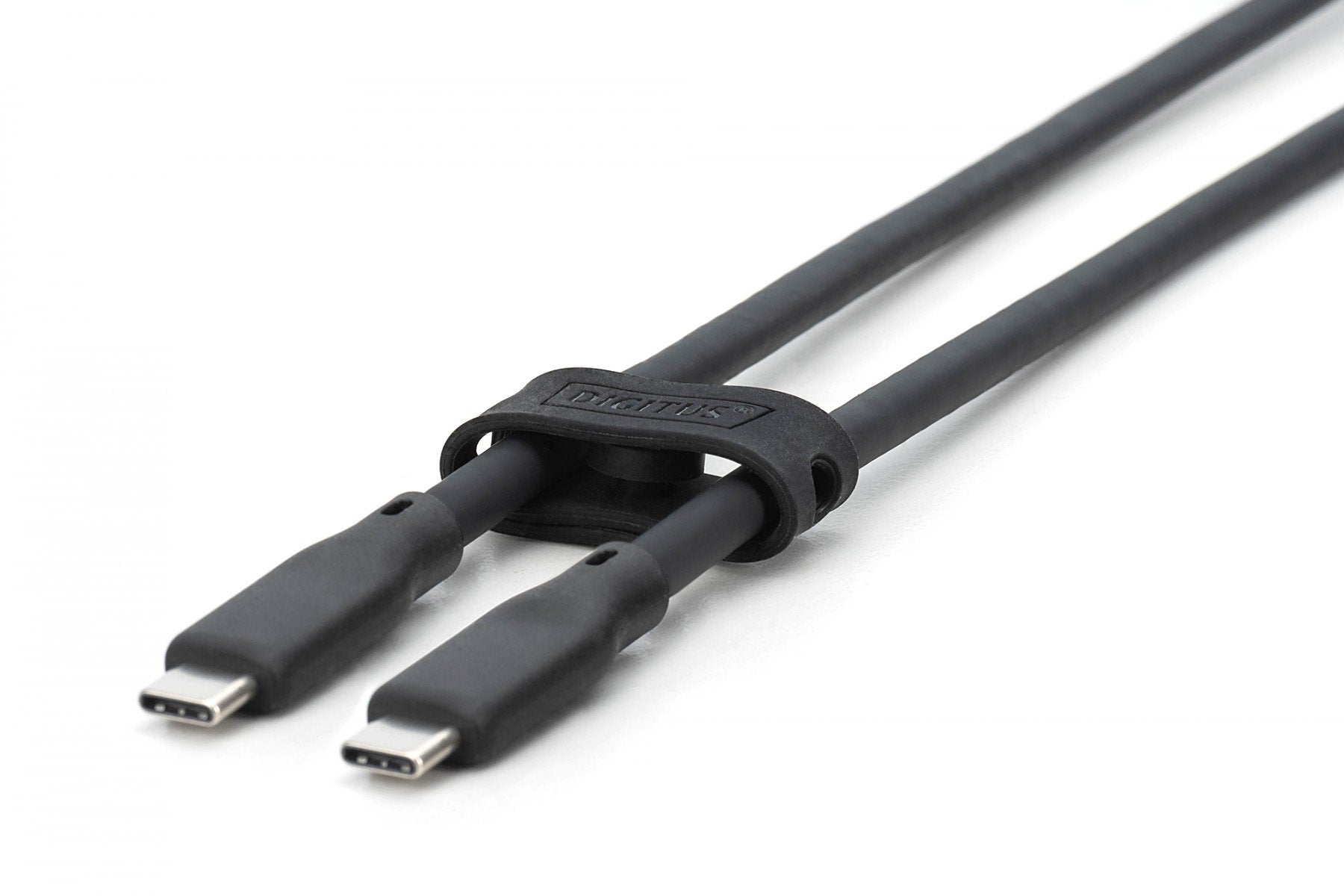 Câble de connexion en silicone USB-C vers USB-C, USB 3.2 Gen1 5G 4K60Hz 100W, 2m noir
