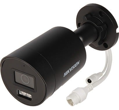 Hikvision DS-2CD2046G2H-IU(2.8mm)(eF)/BLACK Caméra réseau Mini Bullet fixe 4 MP alimentée par Darkfighter