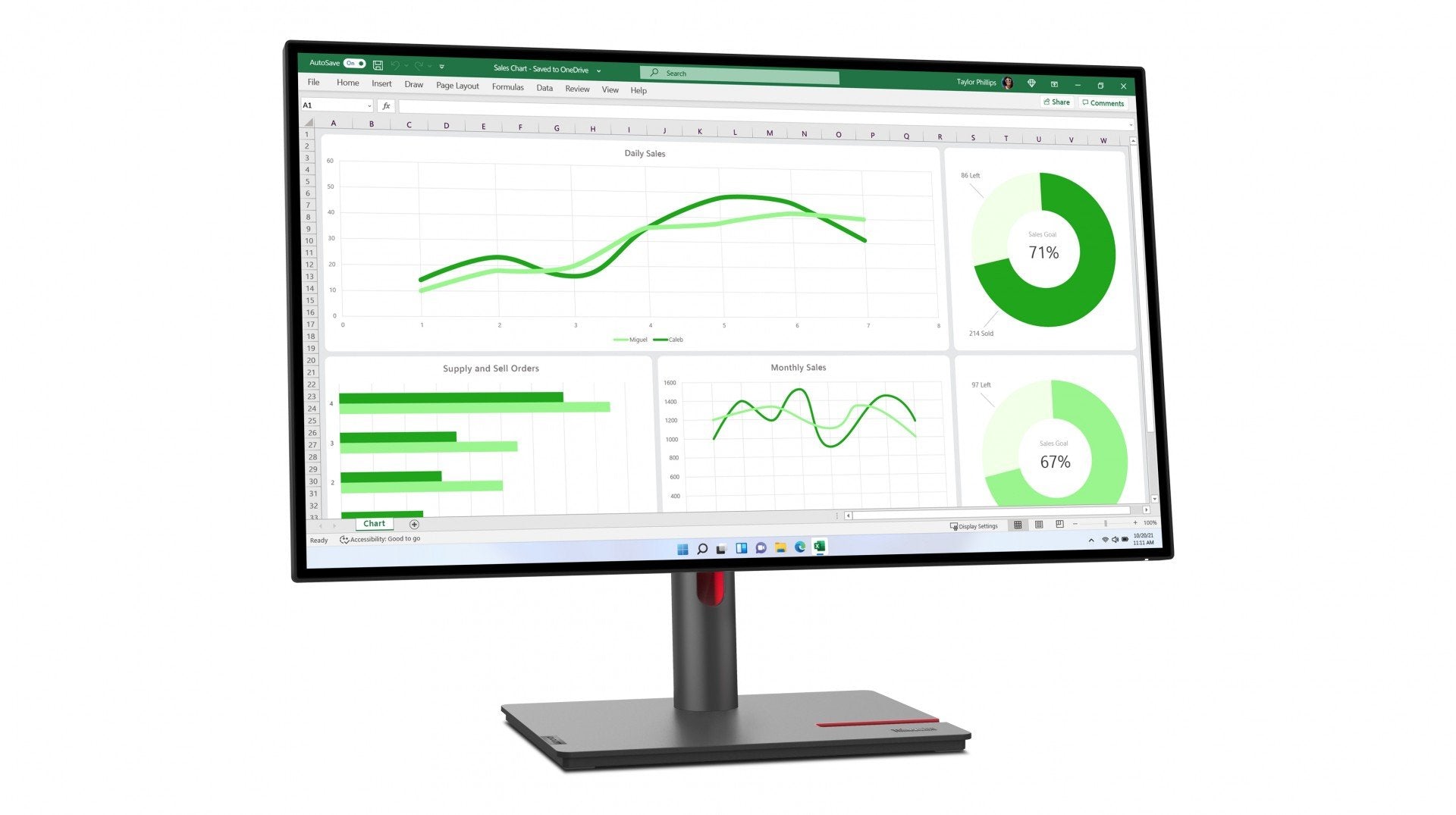 LENOVO ThinkVision -P27q-30 - 27p - 2560x1440 - IPS 16:9 350cd/m2 - HDMI - DisplayPort - USB Hub