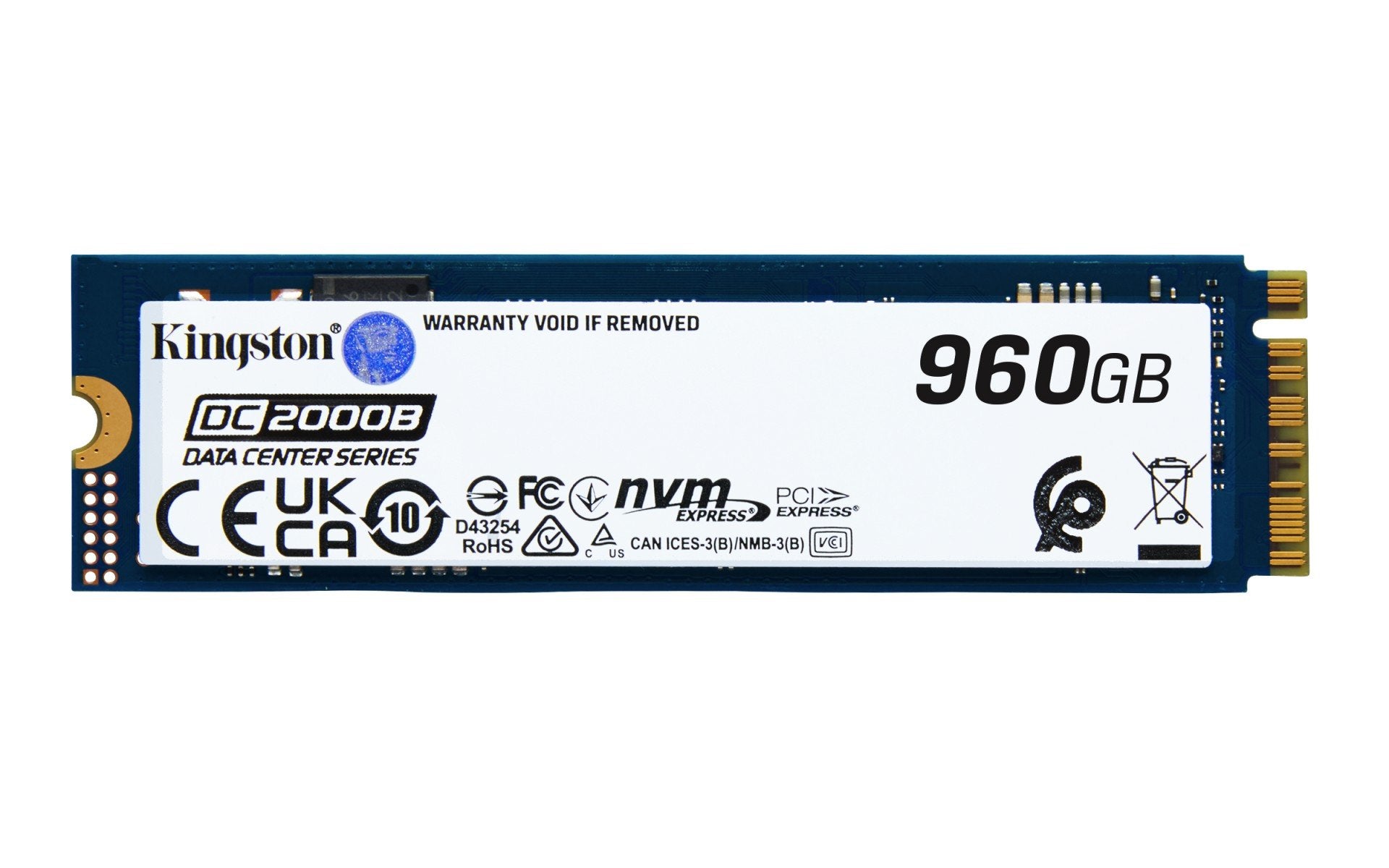 KINGSTON 960Go DC2000B PCIe 4.0 M.2 2280 Enterprise SSD