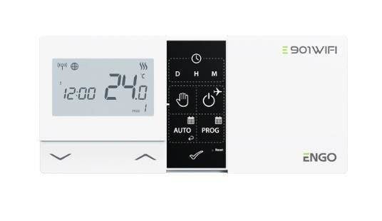 ENGO 932322661 Contrôleur de température récepteur WiFi E901WIFI sans fil monté en surface