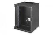 "Armoire réseau murale 10"" 9U, SOHO PRO 460 x 315 x 300 mm, porte en verre, noire, non assemblée, 30 kg"