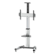 "Techly ICA-TR15 Support TV mobile 37-70"" jusqu'a 50kg réglable 2 étageres"