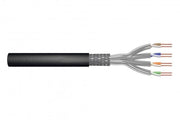 CAT 7 S-FTP outdoor installation cable, 1200 MHz PE, inner Eca (LSZH-1), AWG 23/1, 500 m, sx, black