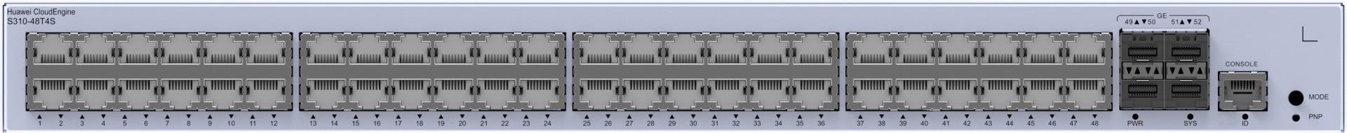 Huawei Switch S310-48T4S (48*GE ports, 4*GE SFP ports, AC power)