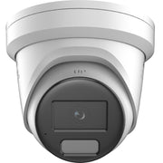 Hikvision DS-2CD2347G2H-LISU/SL(4mm)(eF) Caméra réseau turret fixe 4 MP avec ColorVu et éclairage hybride intelligent