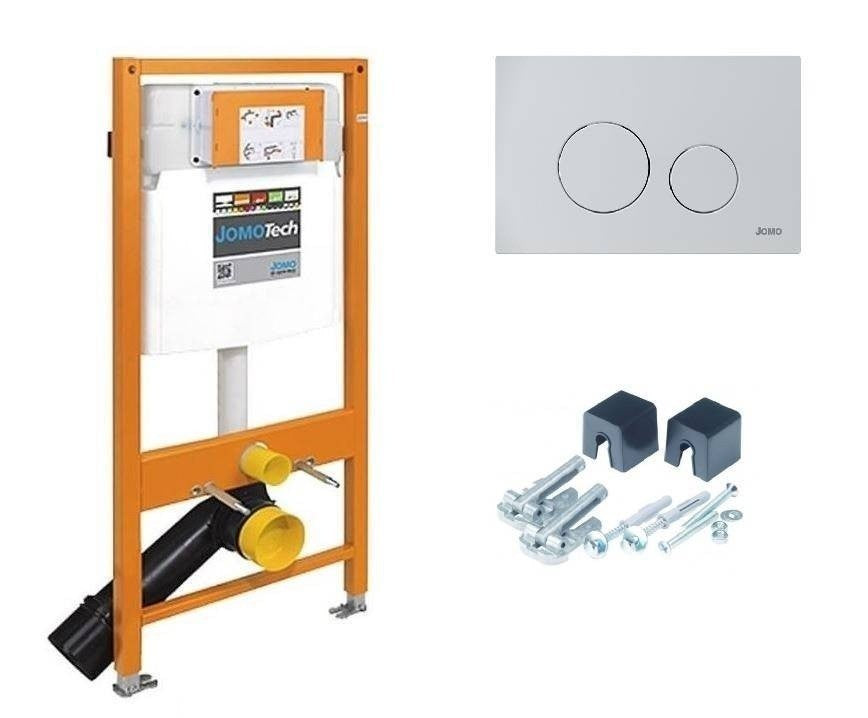 WERIT 103-000000079 Cadre WC H-112 + Supports + Bouton SWITCH blanc 174-91102700-00