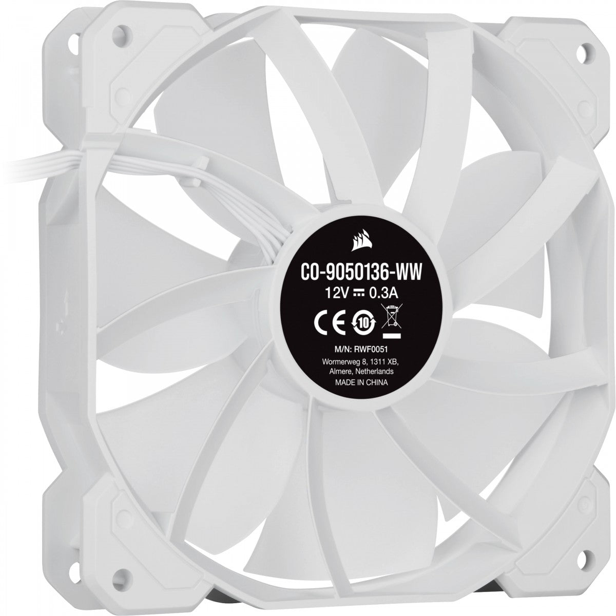 Corsair SP120 RGB ELITE Boitier PC Ventilateur 12 cm Blanc 3 piece(s)