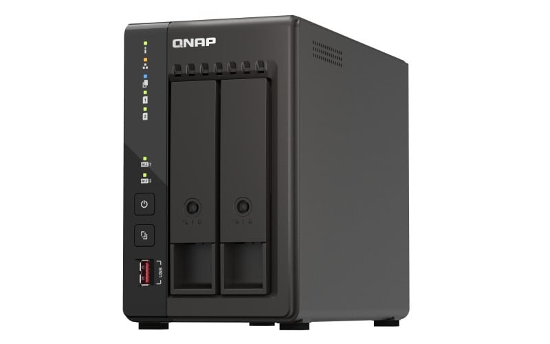 QNAP TS-253E-8G 2-bay desktop NAS Intel Celeron J6412 4C 2.0GHz burst 2.6GHz onboard 8Go RAM 2xHDMI 1.4b 2xM.2 2280 PCIe slots