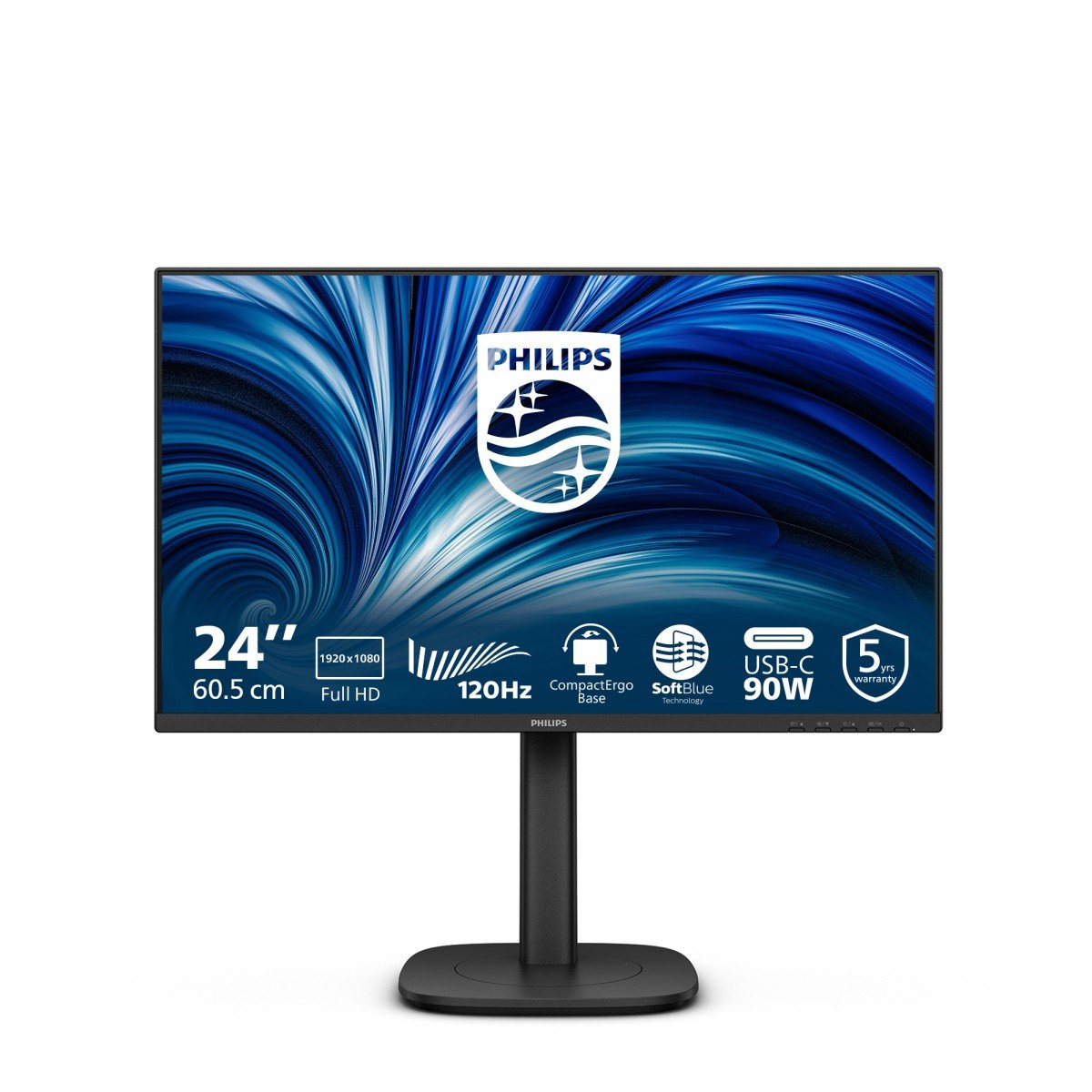 PHILIPS 24B2U3301/00 23.8p IPS FHD 60Hz 300cd/m2 4ms HDMI 1.4 DP 1.4 USB-C USB-Ax4 RJ45 Speakers pivot