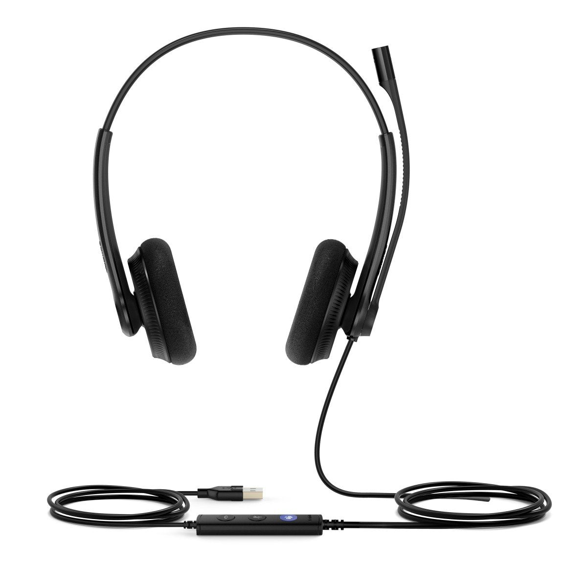 Yealink UH34 Lite Dual Teams Avec fil Arceau Bureau/Centre d'appels USB Type-A Noir