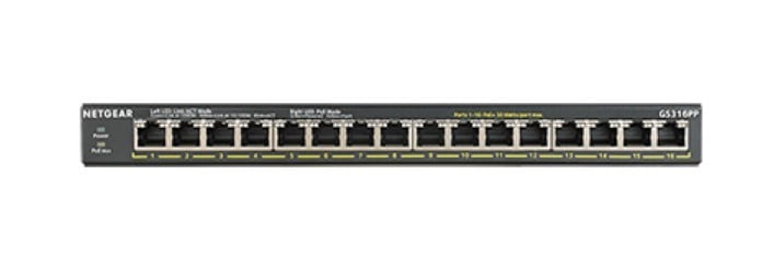 16Port GBPoE+Unmnged Switch 183W+FlexPoE