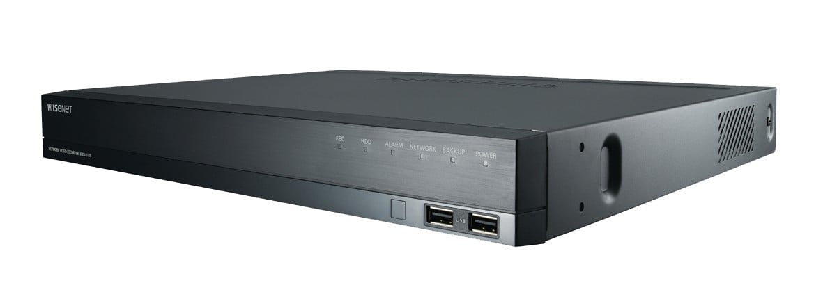 Hanwha XRN-820S Enregistreur vidéo sur réseau Noir
