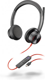 HP Poly Blackwire 8225 Microsoft Teams Certified USB-C Headset Avec fil Arceau Bureau/Centre d'appels USB Type-C Noir