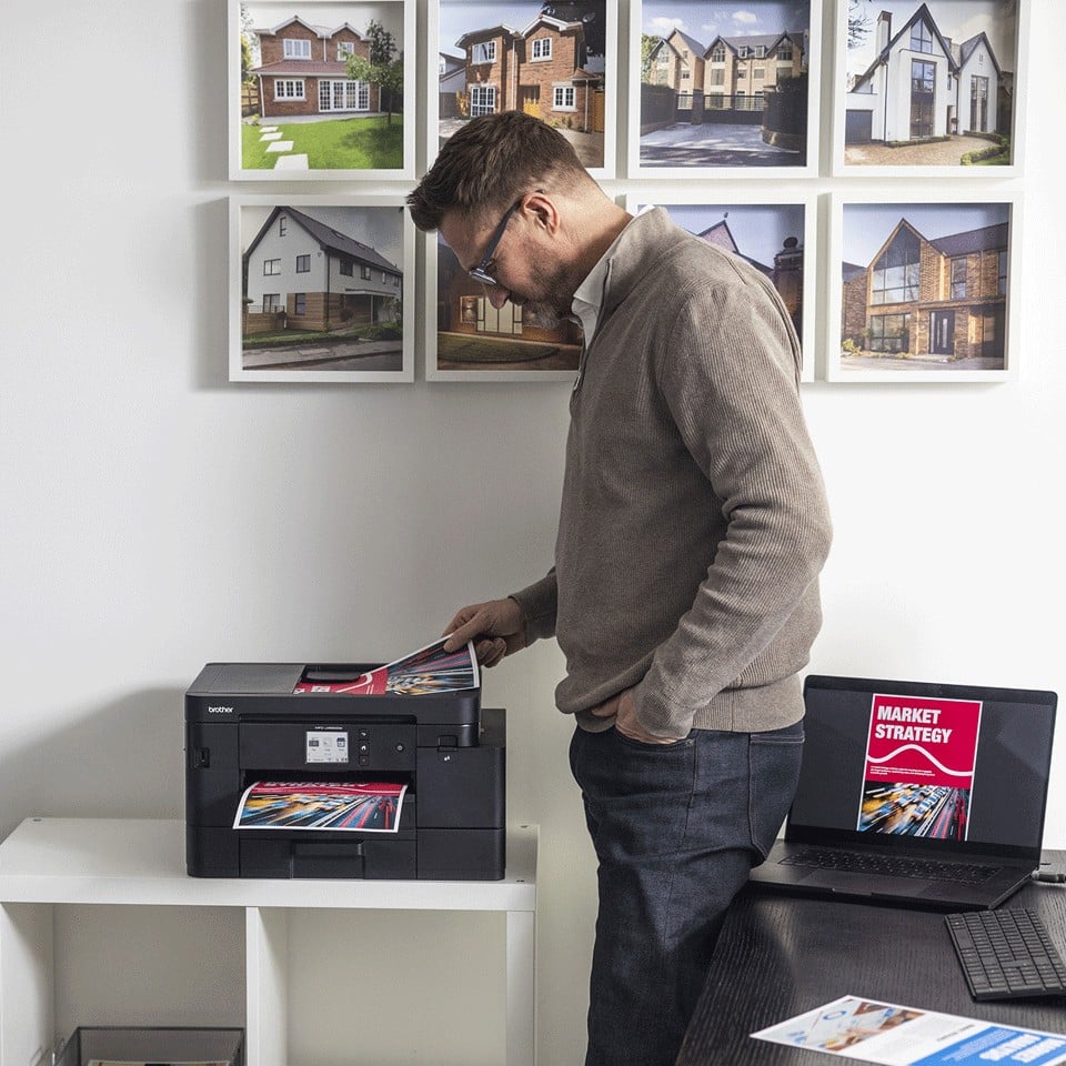 BROTHER MFC-J4550DW Compact all-in-one wireless business ink printer with ADF and two paper trays 20ppm