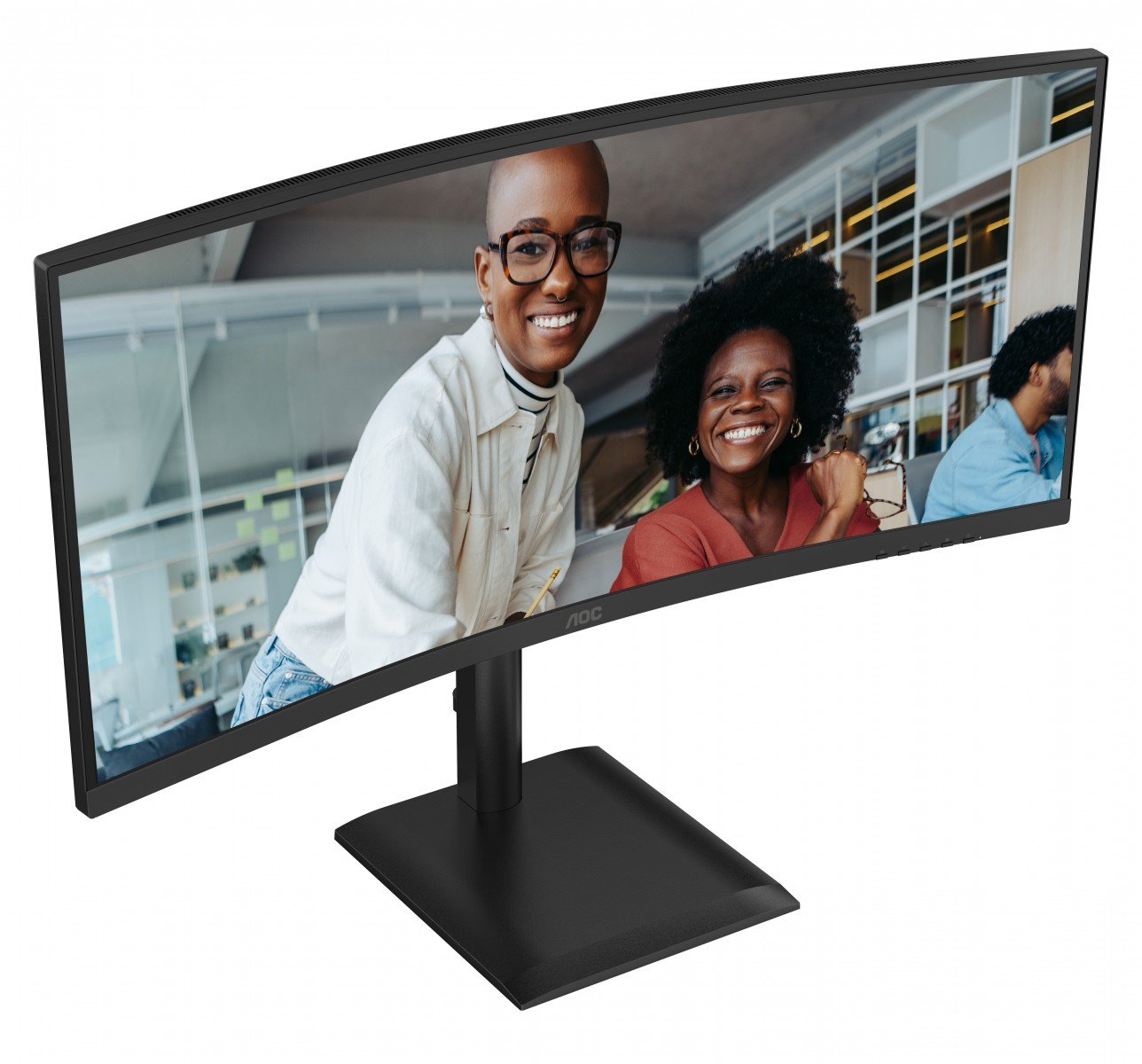 AOC CU34E4CV - Écran incurvé - 34i - 3440 x 1440 UWQHD 120 Hz - VA - 3500:1 - HDR10 - 4 ms - 2xHDMI DP USB-C -HP- GAR 5 ans