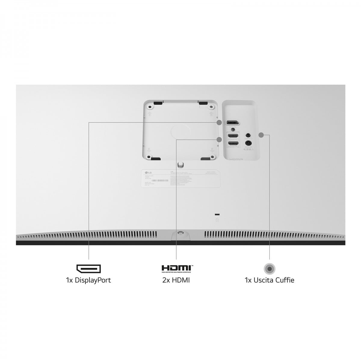 "LG 27US550-W écran plat de PC 68,6 cm (27"") 3840 x 2160 pixels 4K Ultra HD LCD Blanc"