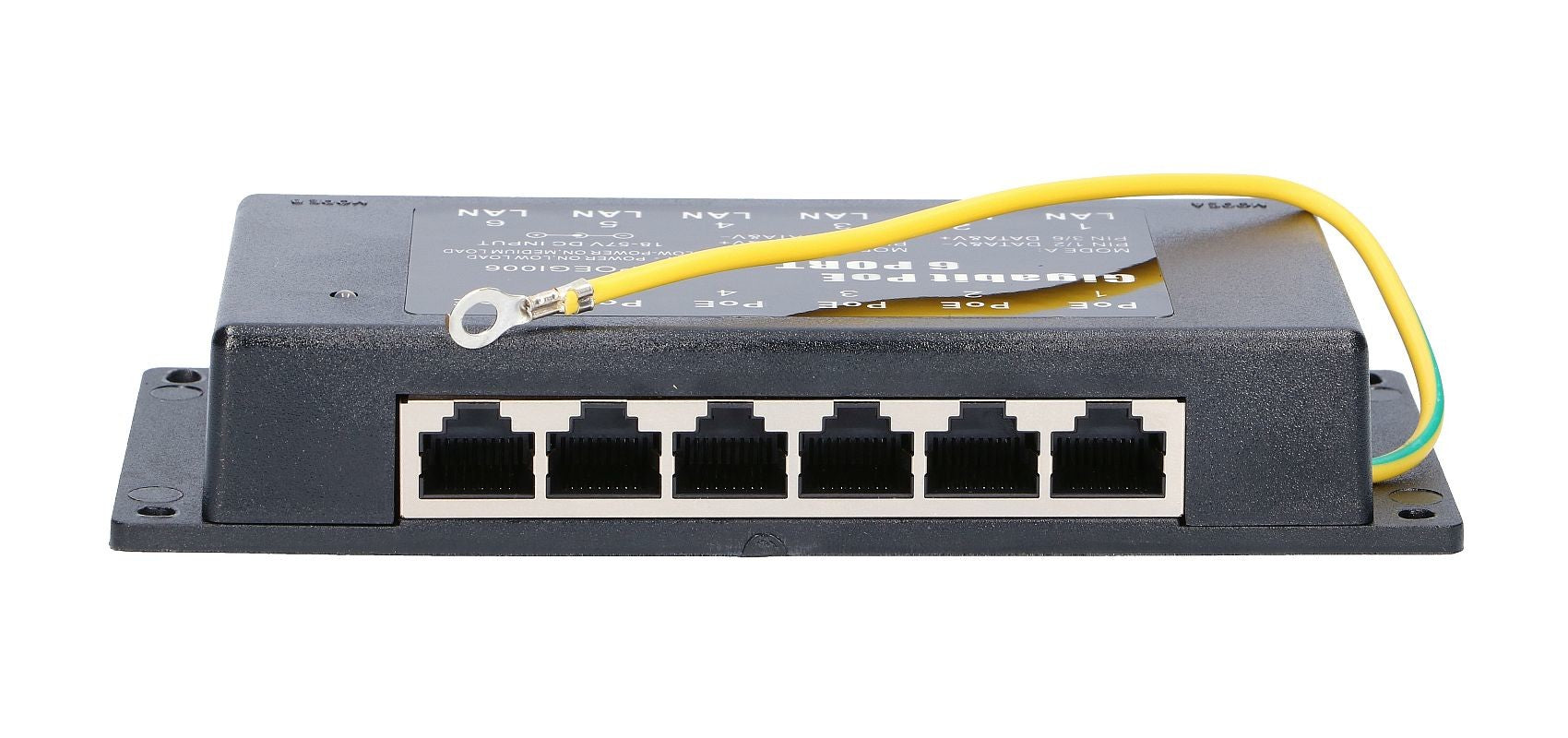Extralink Injecteur PoE Gigabit a 6 ports | 6x 1000Mb/s RJ45