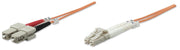 Intellinet 3.0m LC-SC M/M câble de fibre optique 3 m OM1 Orange