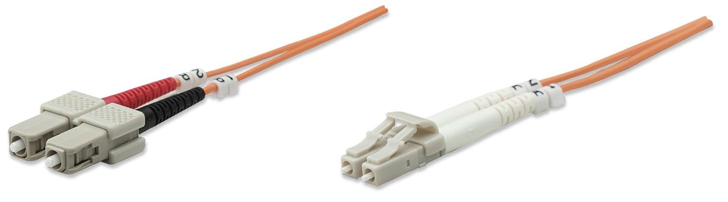 Intellinet 3.0m LC-SC M/M câble de fibre optique 3 m OM1 Orange