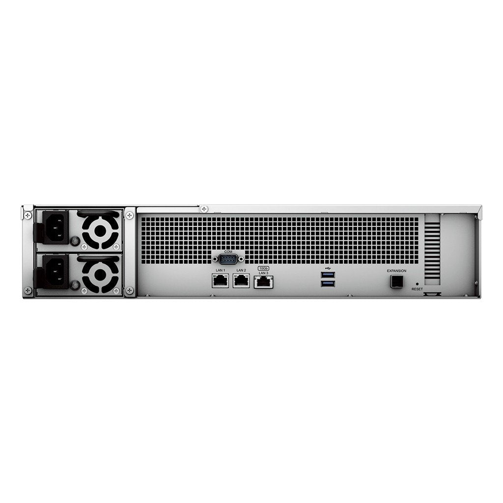 SYNOLOGY RS2423RP+ 12-BAY Rackstation AMD Ryzen Embedded V1780B QUAD CORE 8Go RAM HDD/SSD Only