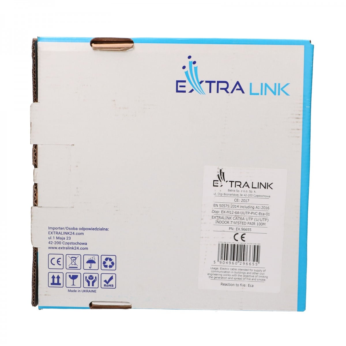Extralink EX.96655 Câble réseau Cat6A U/UTP intérieur 100m
