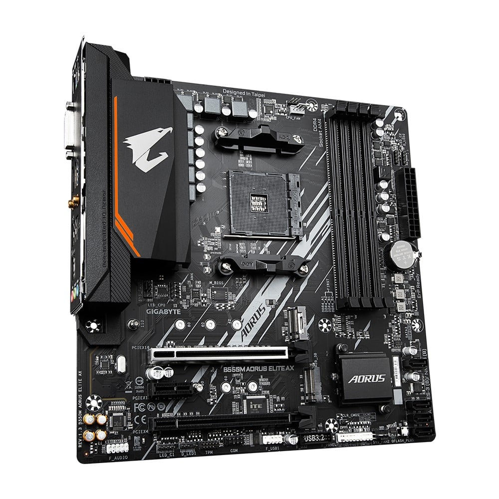 GIGABYTE B550M AORUS ELITE AX carte mere AMD B550 Emplacement AM4 micro ATX