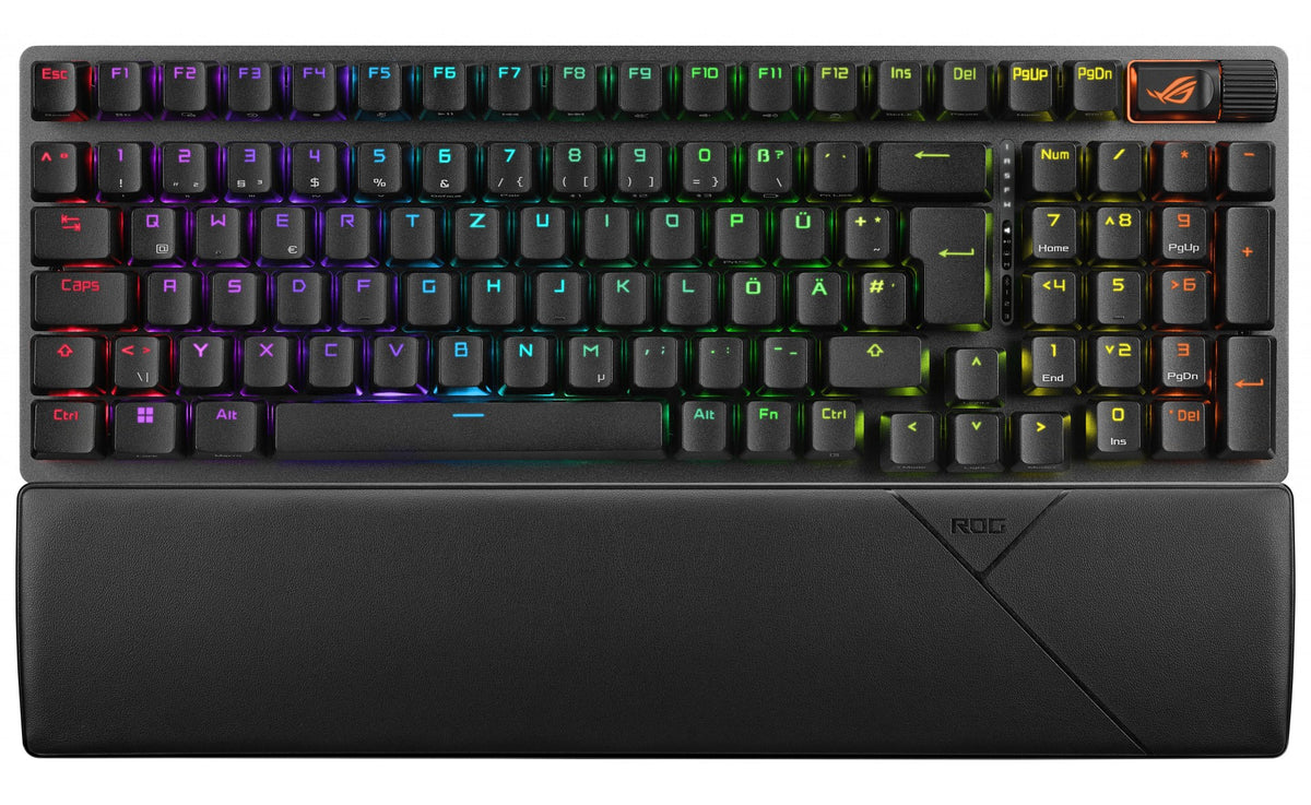 ASUS ROG Strix Scope II 96 Wireless clavier Gaming USB + RF Wireless + Bluetooth QWERTY Anglais américain Noir
