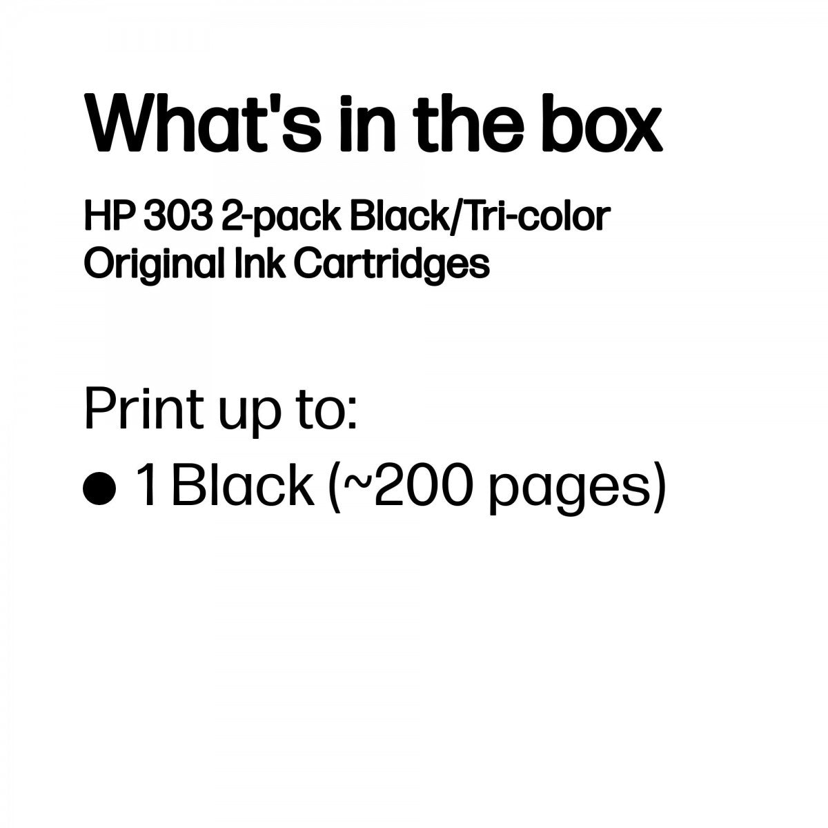 HP 303 2-pack Black/Tri-color Original Ink Cartridge