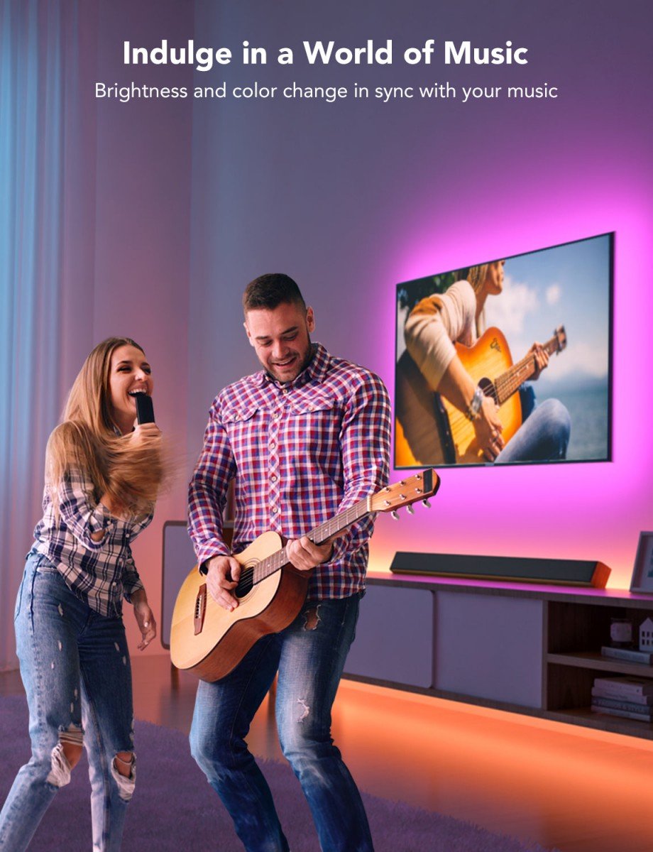 Govee H6179 rétroéclairage TV | Bande LED | pour TV 46-60 pouces, Bluetooth, RGB