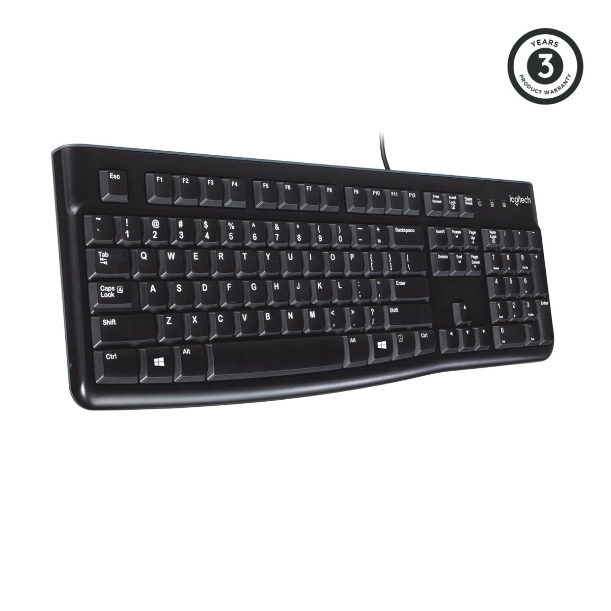 Logitech K120 clavier Bureau USB AZERTY Néerlandais Noir