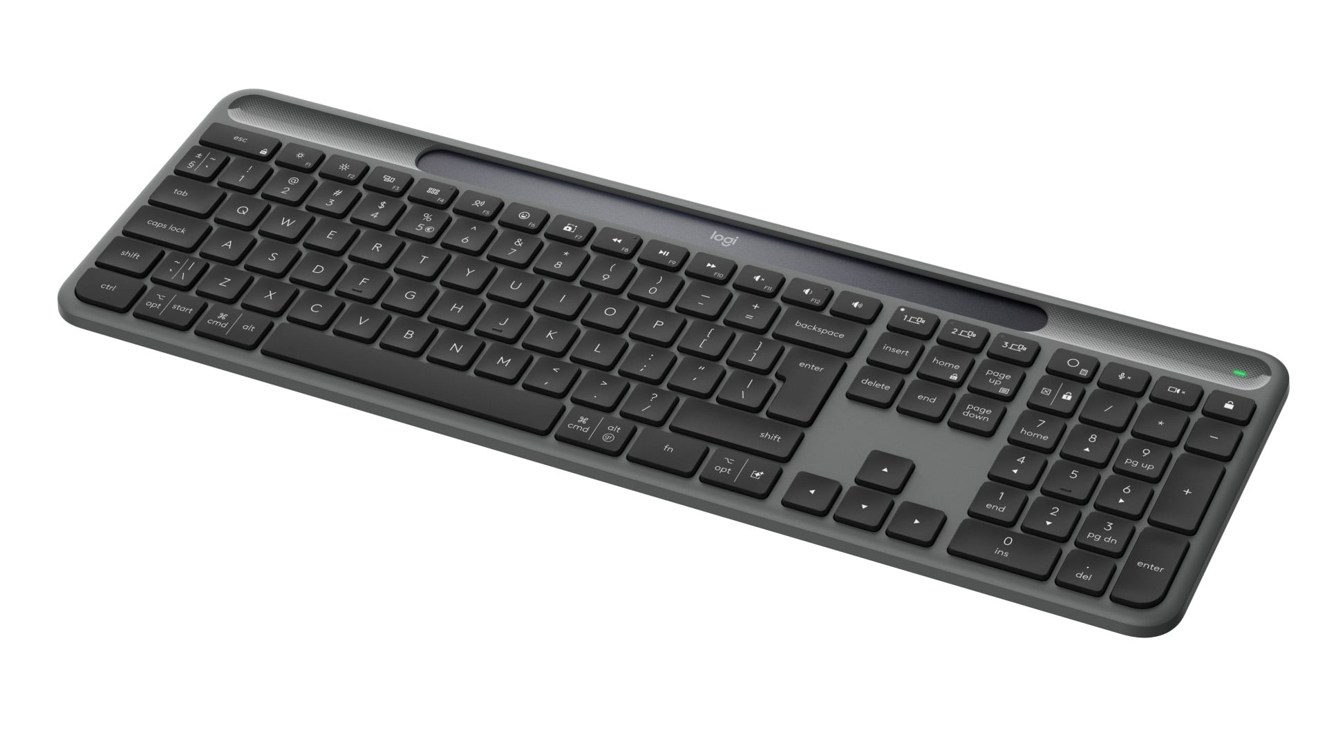 Clavier solaire graphite Logitech 920-013764 Slim Solar+