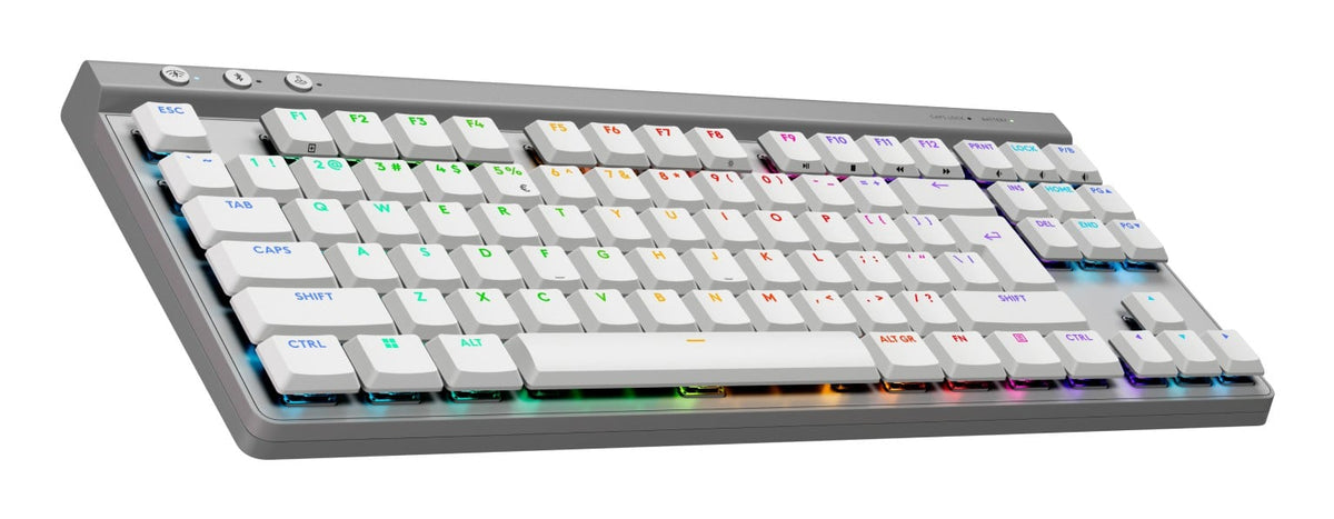 Logitech G G515 Lightspeed TKL clavier Gaming RF sans fil + Bluetooth QWERTY US International Blanc