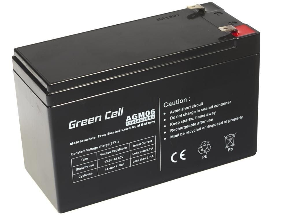 Green Cell AGM06 Batterie de l'onduleur Sealed Lead Acid (VRLA) 12 V 9 Ah