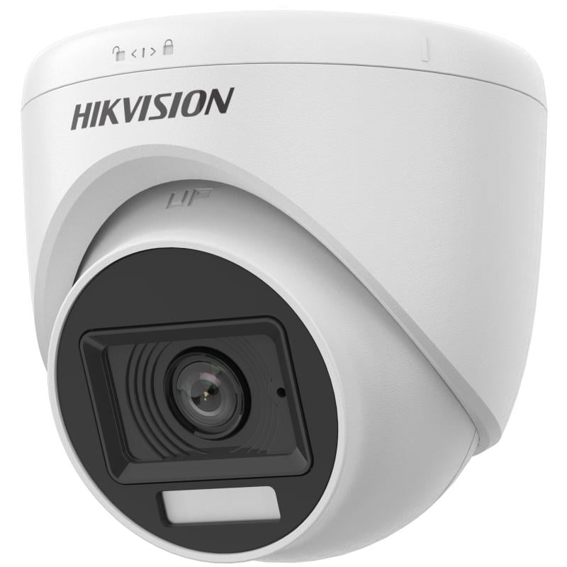 Hikvision DS-2CE76D0T-LPFS(2.8mm) Caméra Turret Audio a Lumiere Hybride Intelligente 2MP Fixe