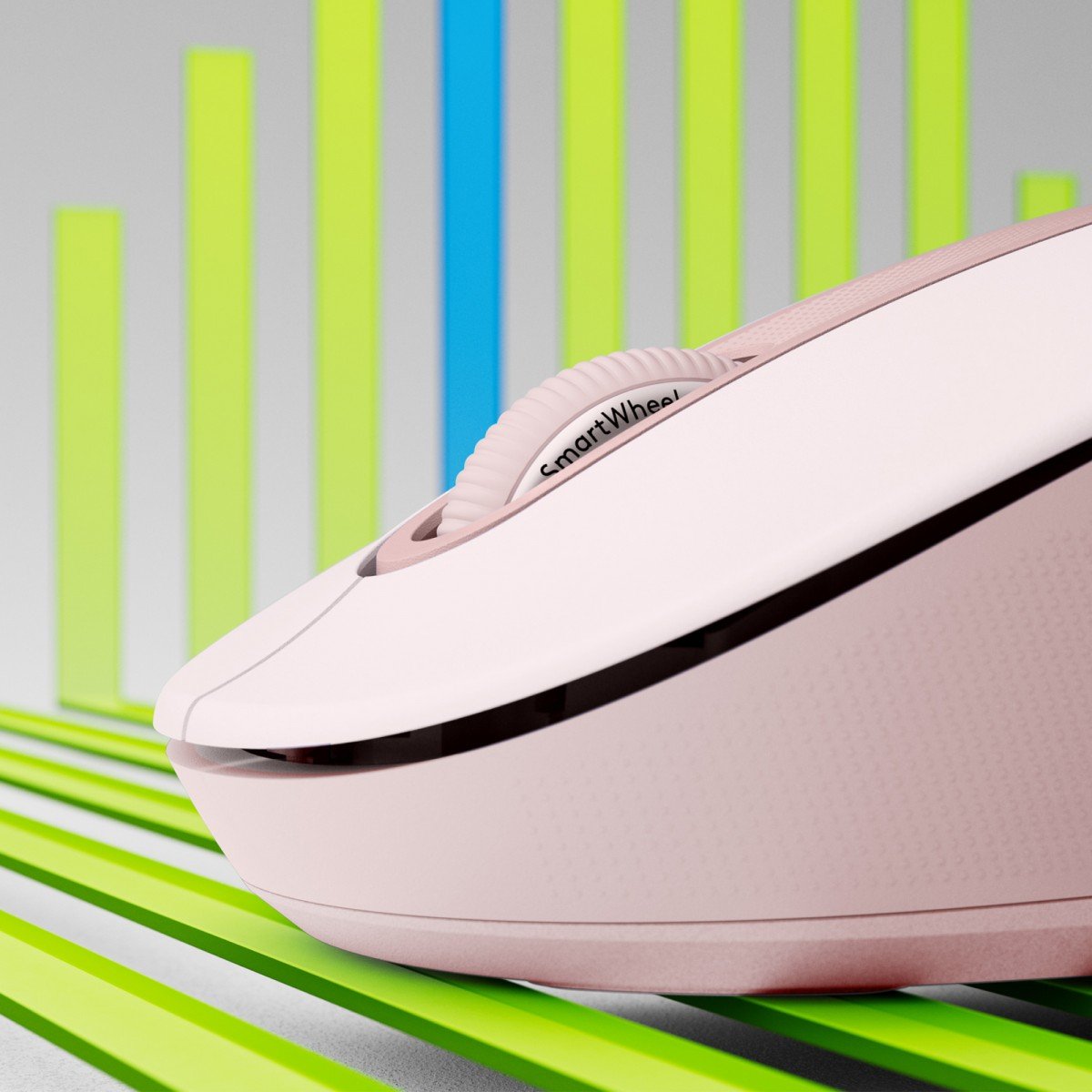 LOGITECH Signature M650 L Mouse large size optical 5 buttons wireless Bluetooth 2.4 GHz Bolt USB receiver rose