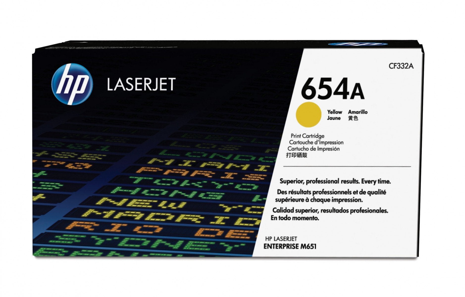 HP 654A original Toner cartridge CF332A yellow standard capacity 15.000 pages 1-pack