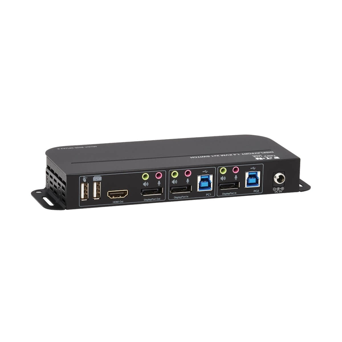 EATON TRIPPLITE DisplayPort USB KVM Switch 2-Port 4K 60Hz HDR DP 1.4 USB Cables KVM / audio / USB switch 2 x KVM / audio / USB