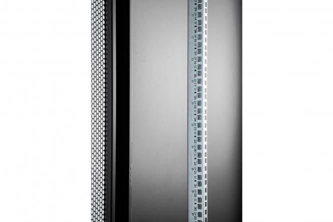 "Armoire réseau debout Hyper Pro 19"" 47U rack 800x1000, porte avant perforée, noire, 1000kg"