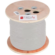 Techly ITP-C6A-FLS305 Câble de paire torsadée Cat6A SFTP 305m 100% CU Gris